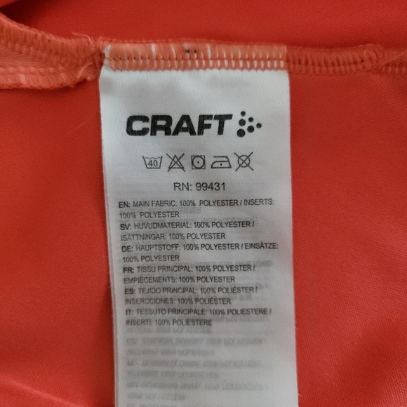 CRAFT Women's Cycling Jersey - coral pink (medium) - Picture 8 of 15